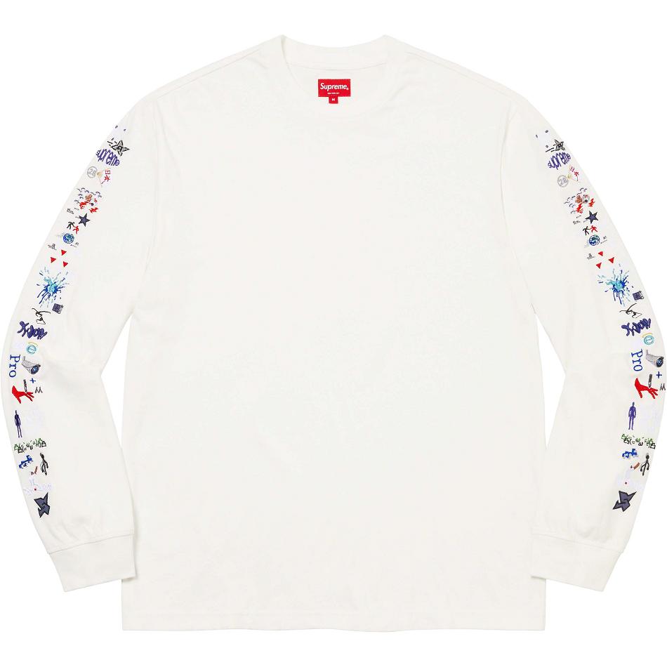 Supreme AOI Icons L/S Top Sweaters White | PH315JJ