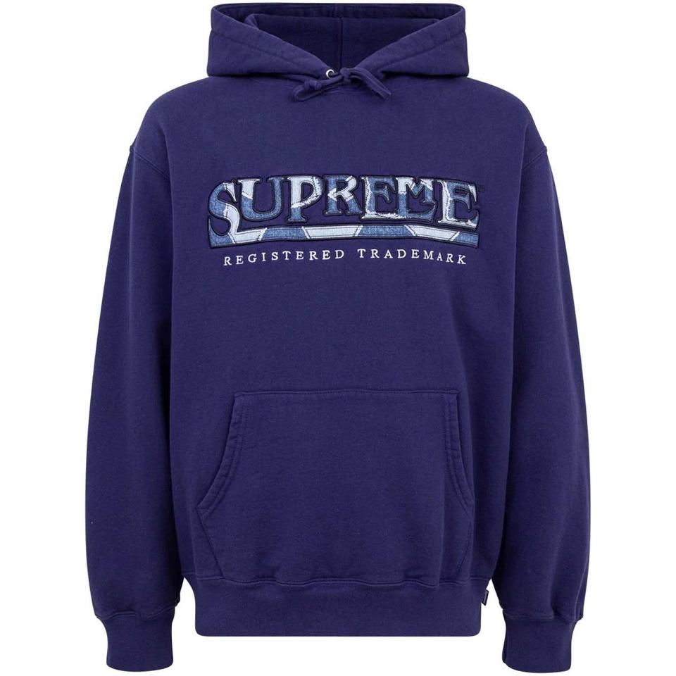 Supreme Amazing Denim Logo Hoodie Blue | PH491AP