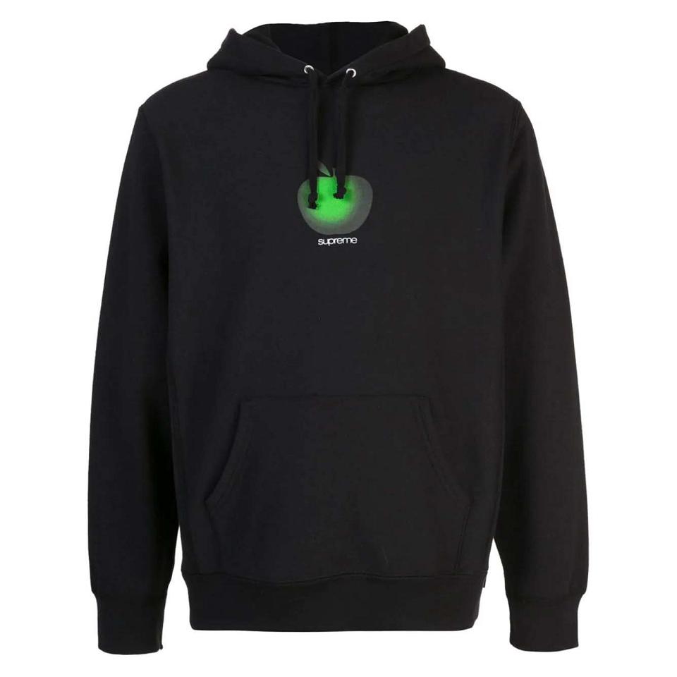 Supreme Apple Logo Hoodie Black | PH490PQ