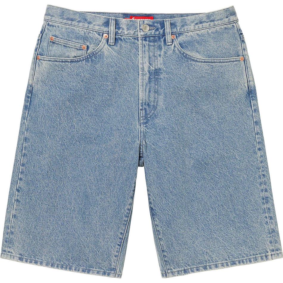 Supreme Baggy Denim Shorts Blue | PH355TV