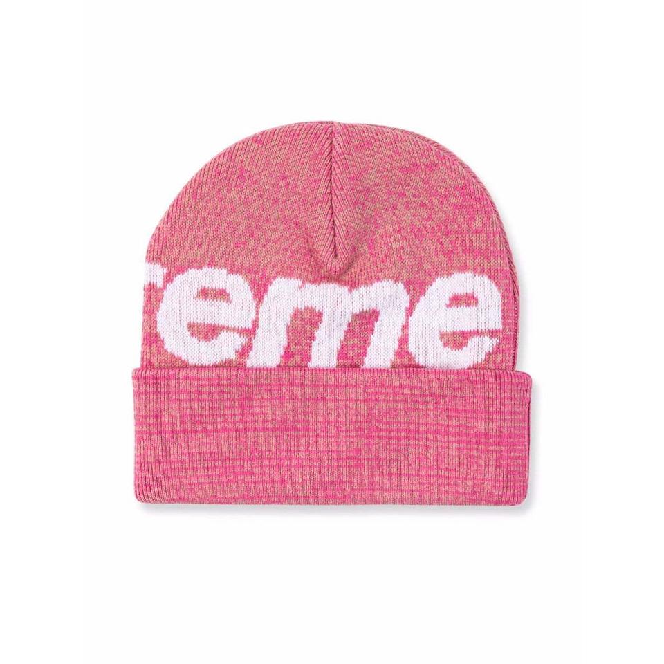 Supreme Big Logo Beanie Hats Pink | PH112CE