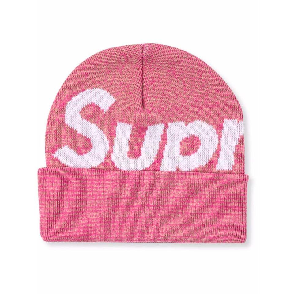 Supreme Big Logo Beanie Hats Pink | PH112CE