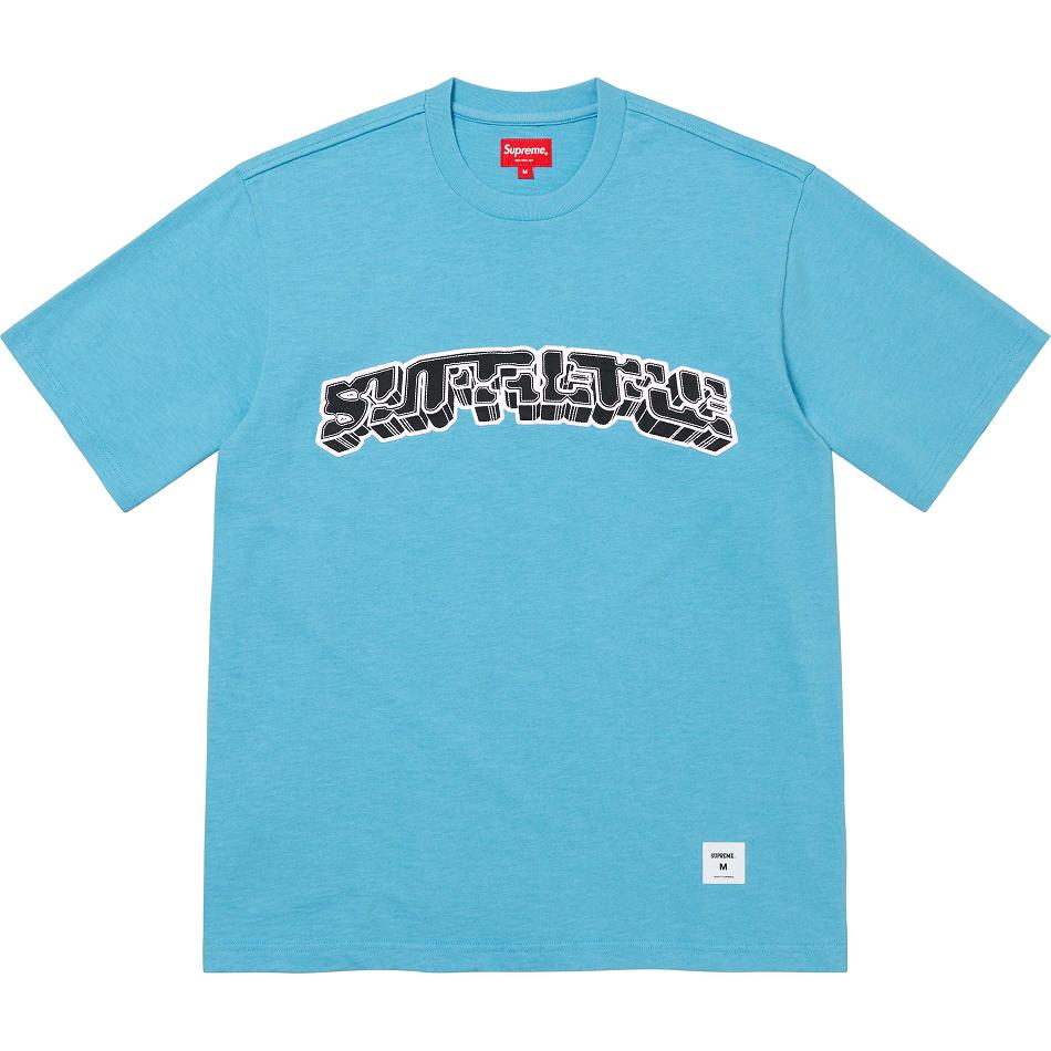 Supreme Block Arc S/S Top Sweaters Blue | PH331UT