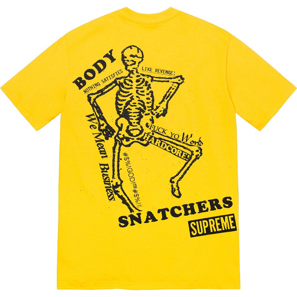 Supreme Body Snatchers Tee T Shirts Yellow | PH243VD