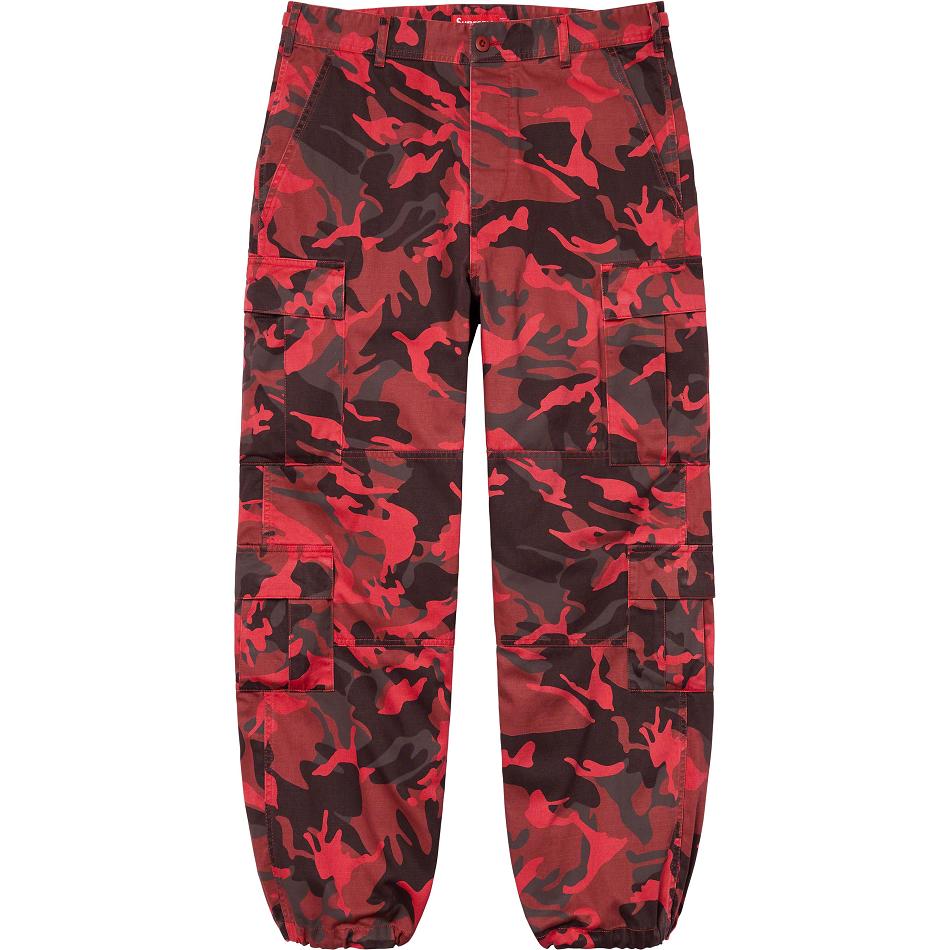 Supreme Cargo Pant Pants Red / Camo | PH394KI