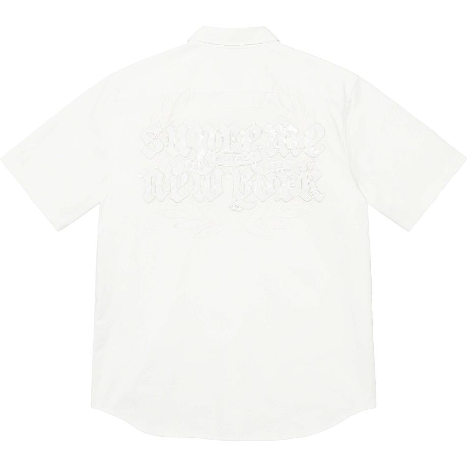 Supreme Croc Patch S/S Work Shirts White | PH386PQ