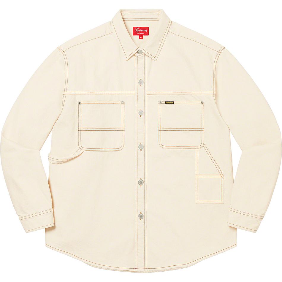 Supreme Denim Painter Shirts Beige | PH389DN