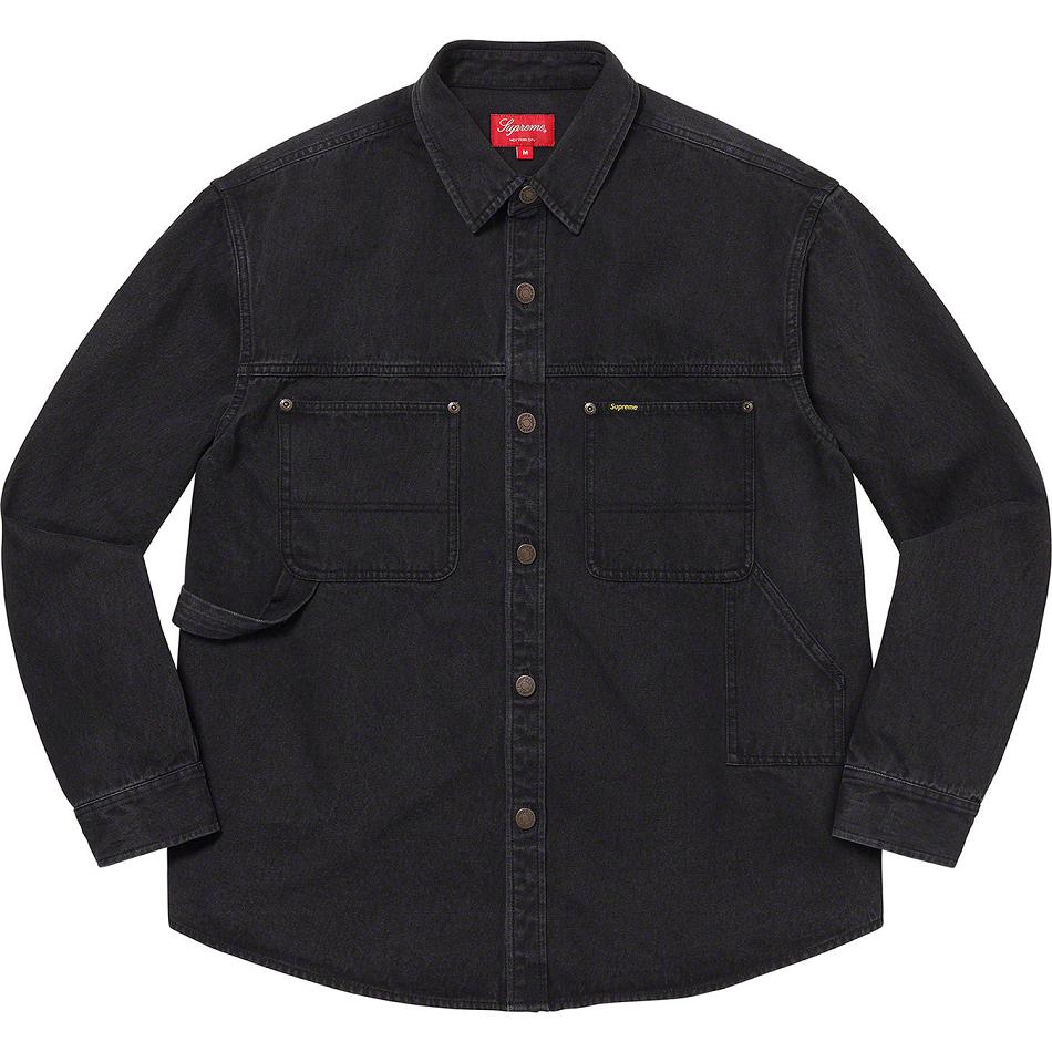 Supreme Denim Painter Shirts Black | PH390FM