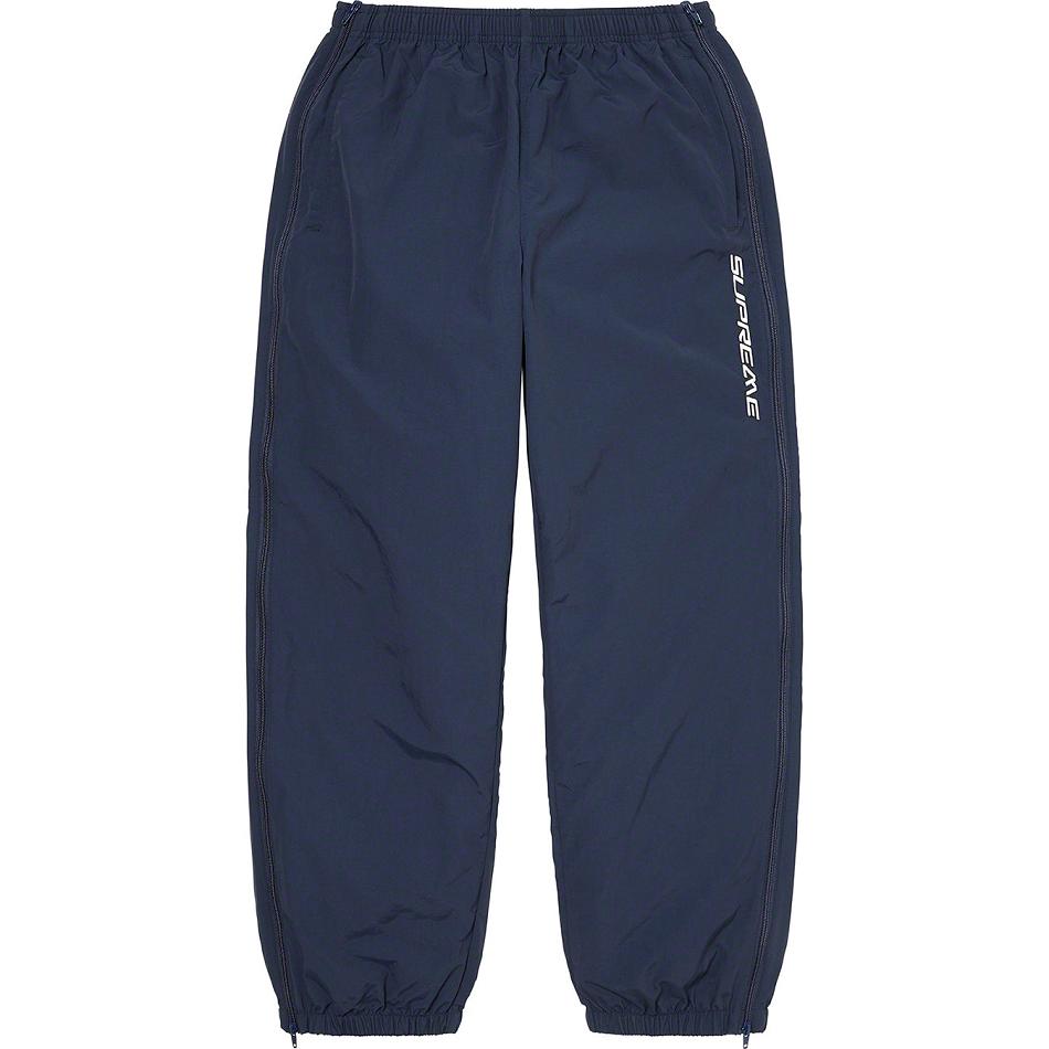 Supreme Full Zip Baggy Warm Up Pant Pants Navy | PH430WY