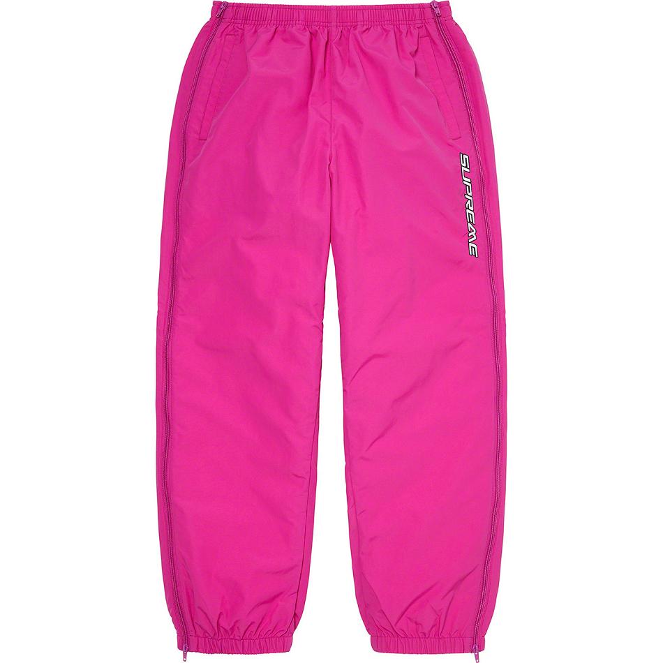 Supreme Full Zip Baggy Warm Up Pant Pants Pink | PH431EX