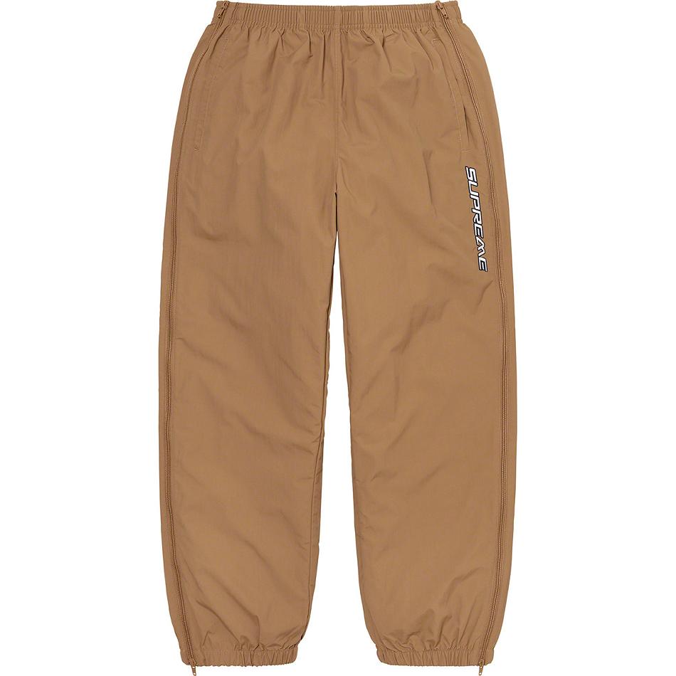 Supreme Full Zip Baggy Warm Up Pant Pants Brown | PH433TV