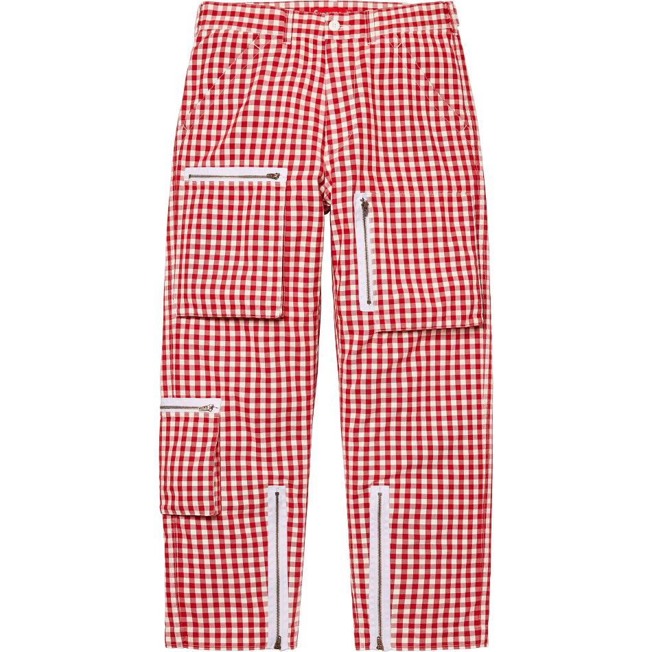 Supreme Gingham Flight Pant Pants Red | PH393JJ