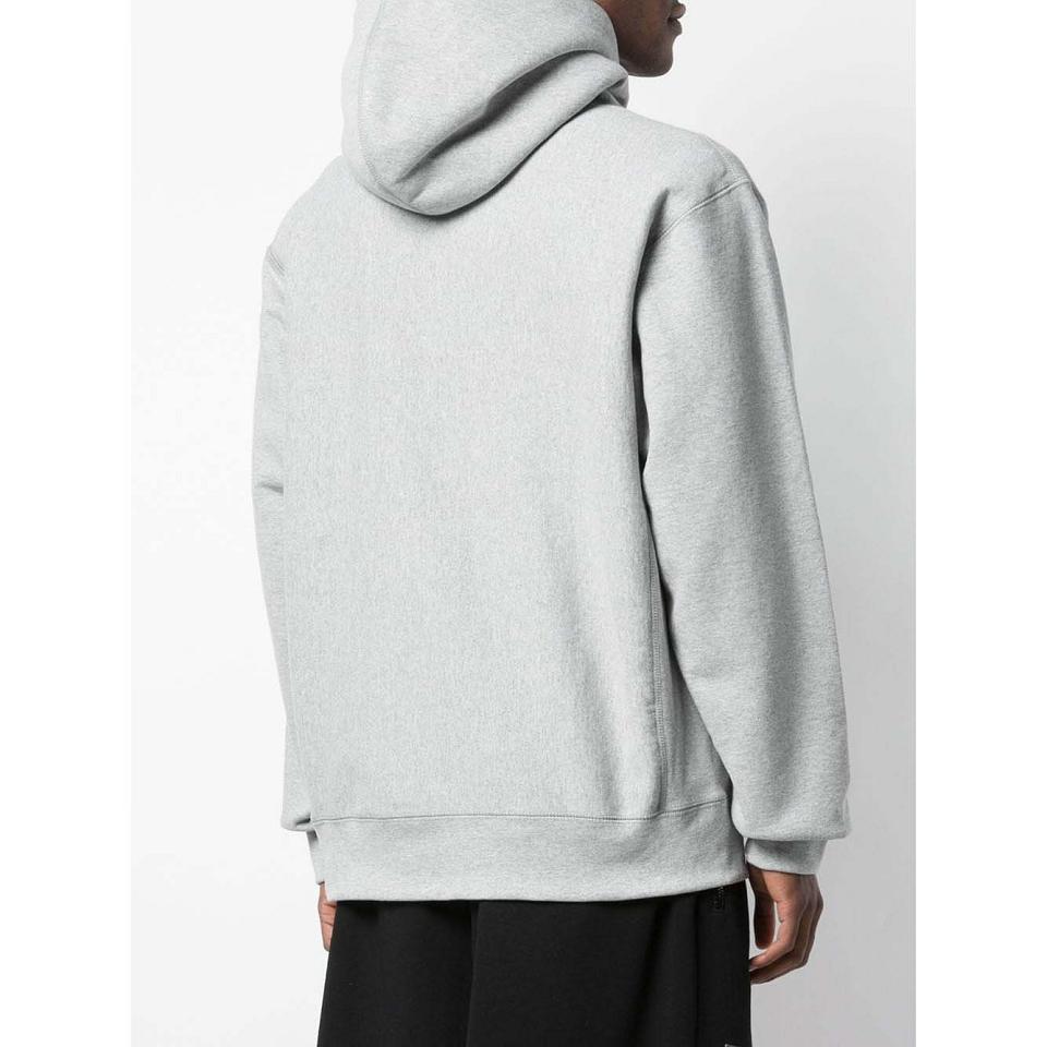 Supreme Gray Micro Logo Hoodie Grey | PH481QZ