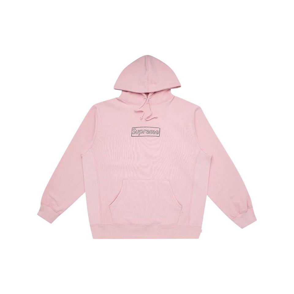 Supreme Kaws Chalk Real Hoodie Pink | PH477VD