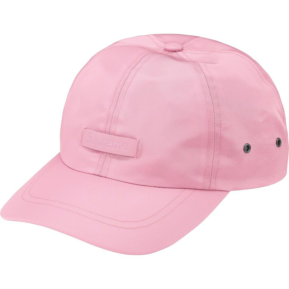 Supreme Leather Patch 6-Panel Hats Pink | PH123UT