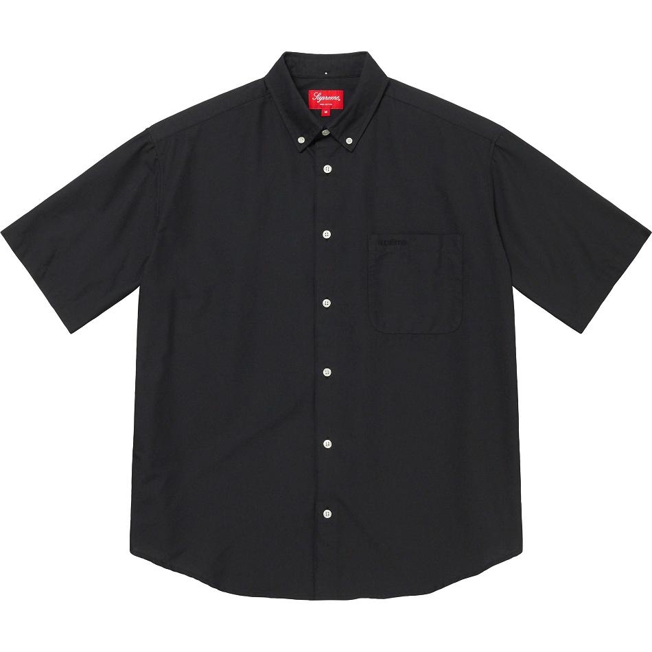 Supreme Loose Fit S/S Oxford Shirts Black | PH384IS