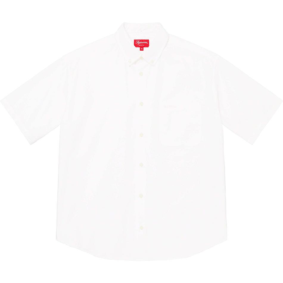 Supreme Loose Fit S/S Oxford Shirts White | PH383UT