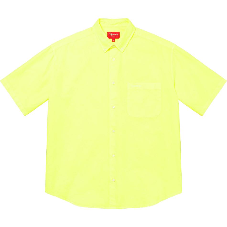 Supreme Loose Fit S/S Oxford Shirts Yellow | PH382YU