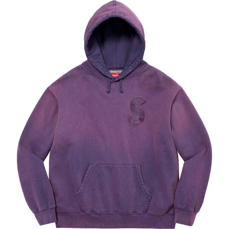 Supreme Overdyed S Logo Hooded Sweatshirts Purple | PH276RW