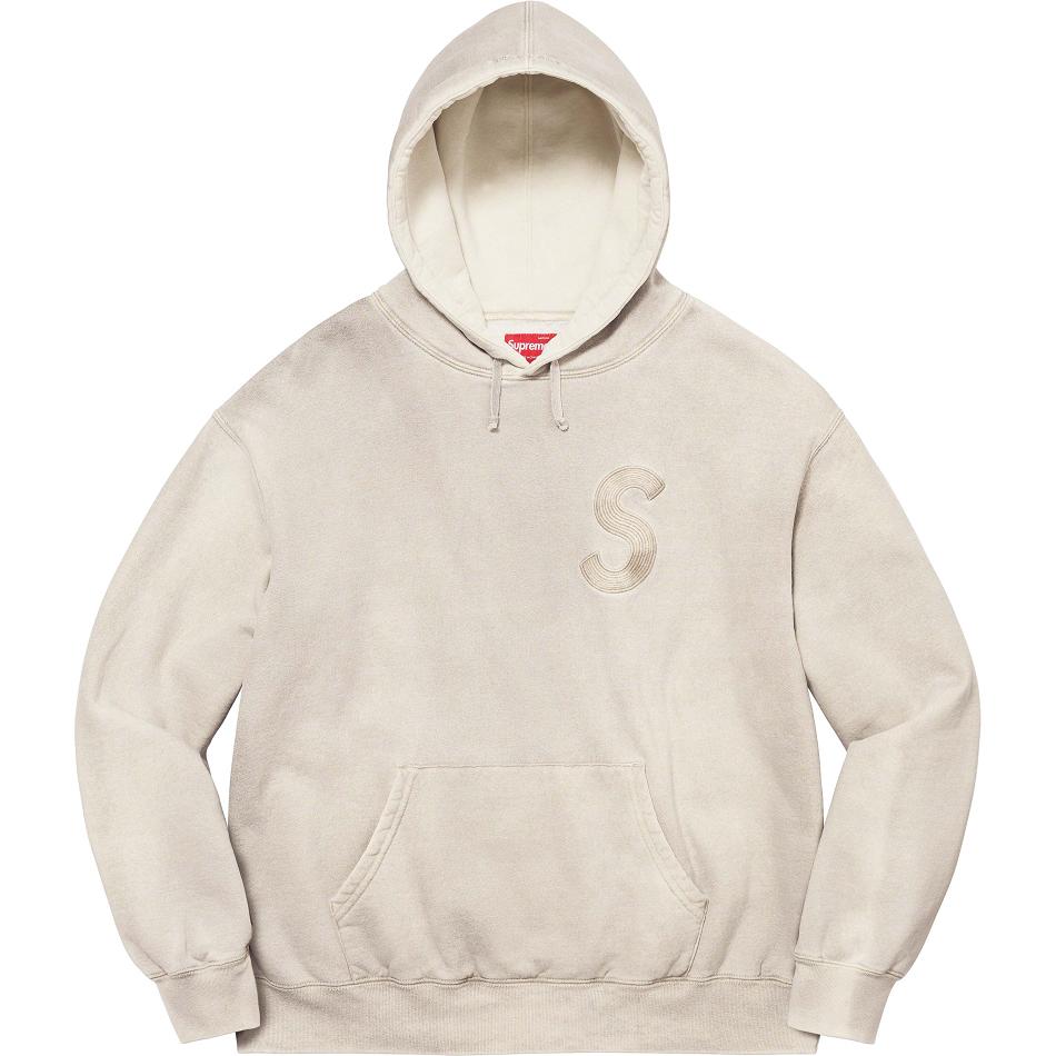 Supreme Overdyed S Logo Hooded Sweatshirts White | PH279UT