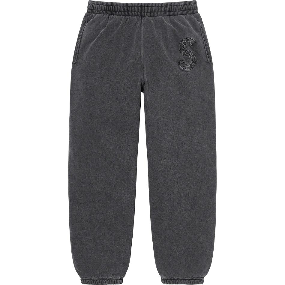 Supreme Overdyed S Logo Sweatpant Pants Black | PH403QZ