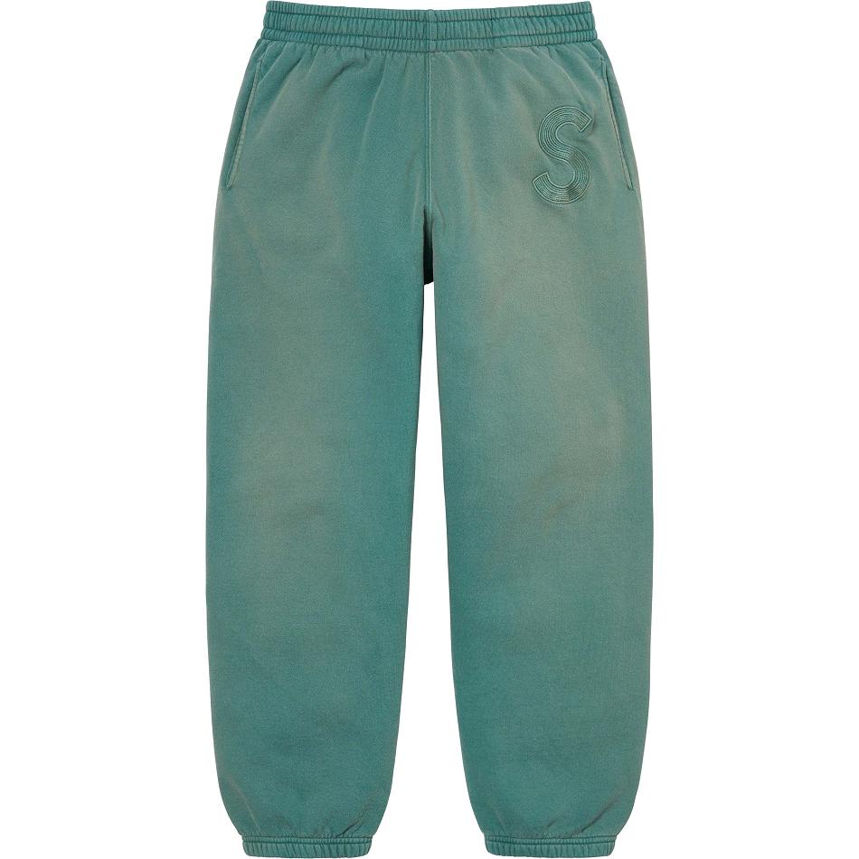 Supreme Overdyed S Logo Sweatpant Pants Aqua | PH404WY