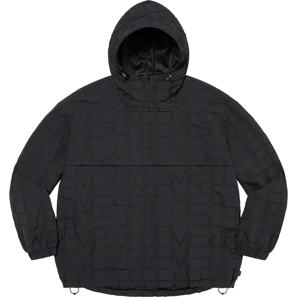 Supreme Repeat Stitch Anorak Jackets Black | PH442FM