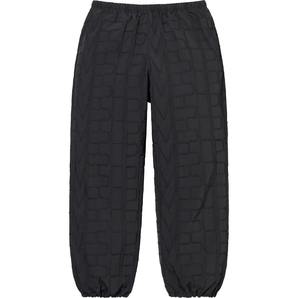 Supreme Repeat Stitch Track Pant Pants Black | PH400BC