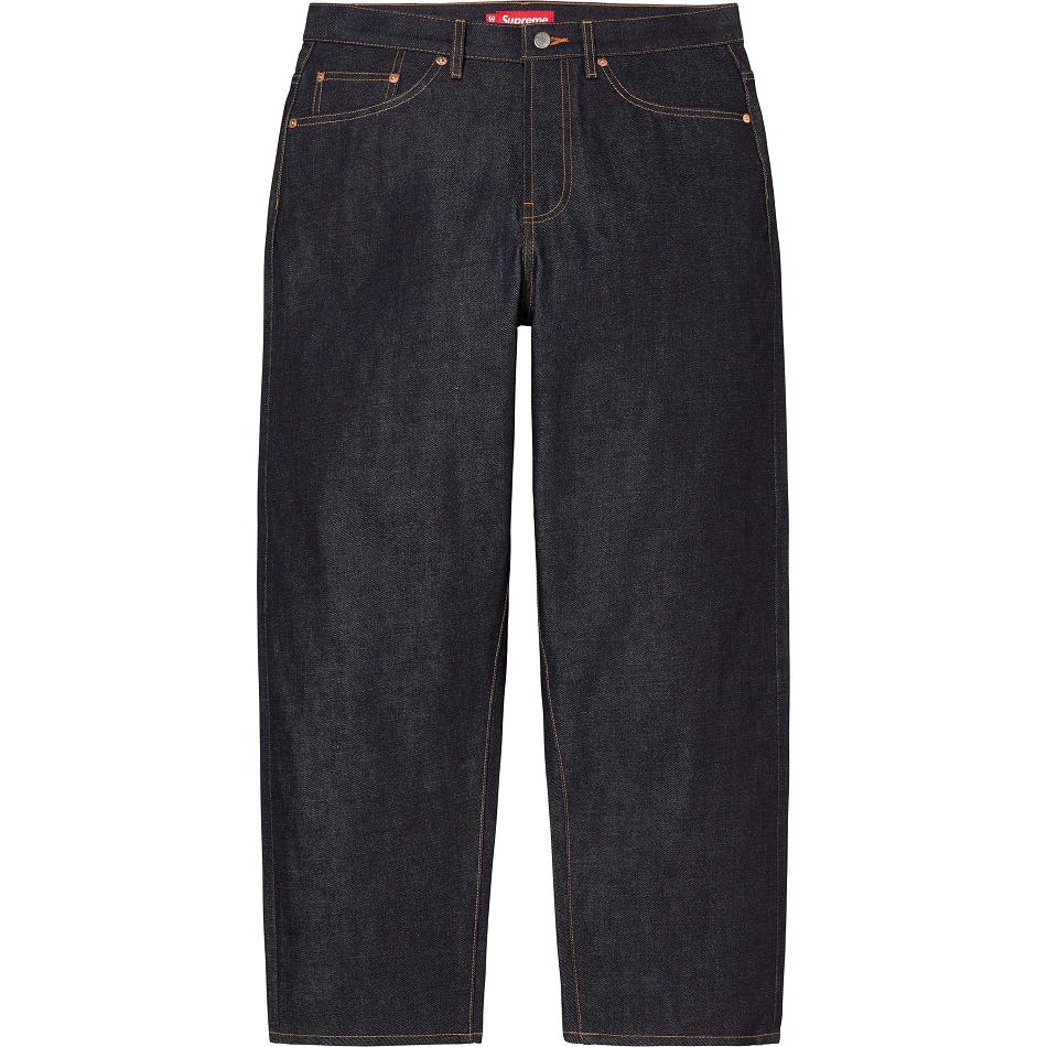 Supreme Rigid Baggy Jean Pants Black | PH427NB