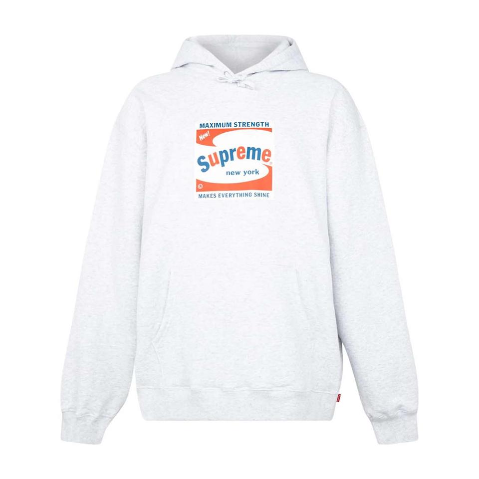 Supreme Shine Logo Print Hoodie White | PH468FM