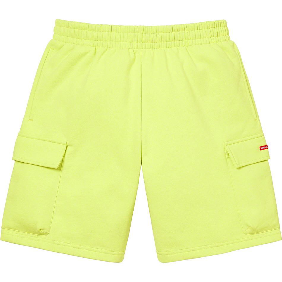 Supreme Small Box Baggy Cargo Sweat Shorts Mint | PH370ZG