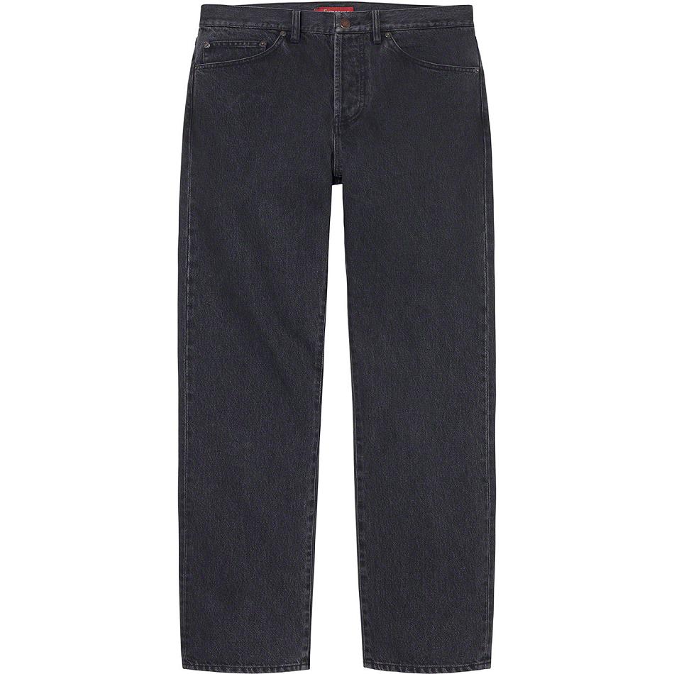 Supreme Stone Washed Black Slim Jean Pants Black | PH434YU