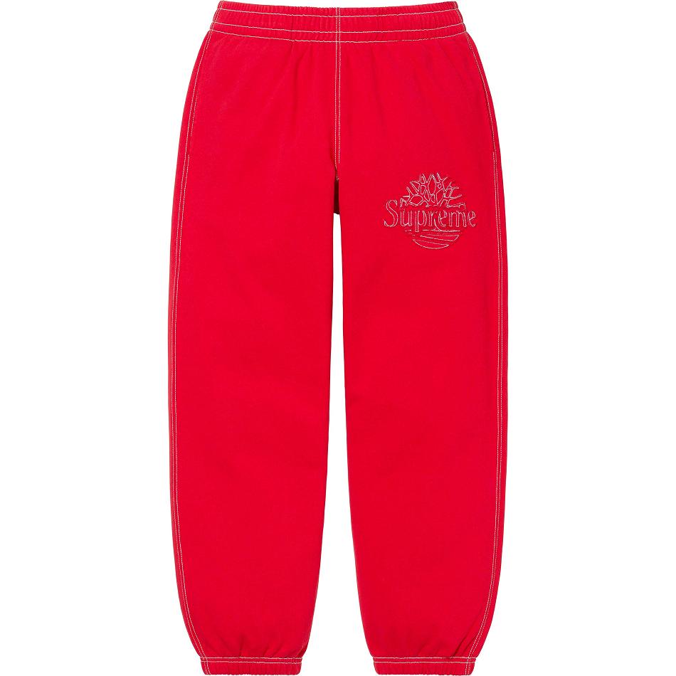 Supreme Timberland® Sweatpant Pants Red | PH409UT