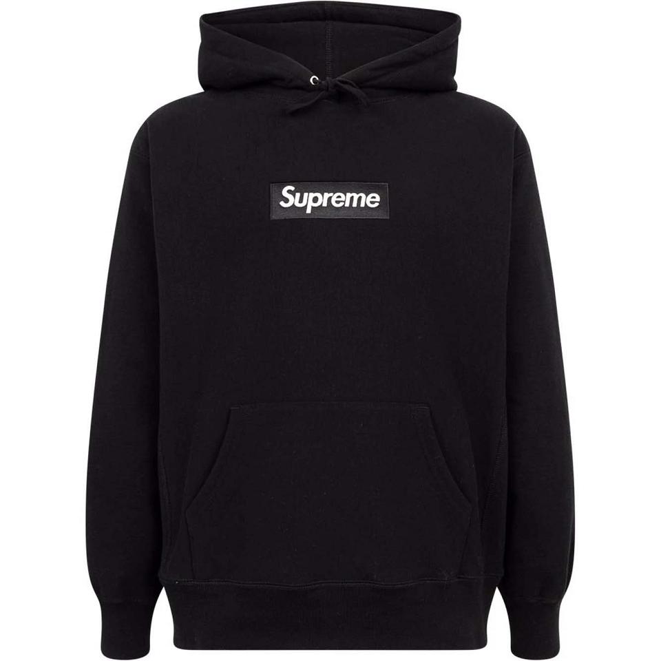 Supreme White Logo Hoodie Black | PH461UT