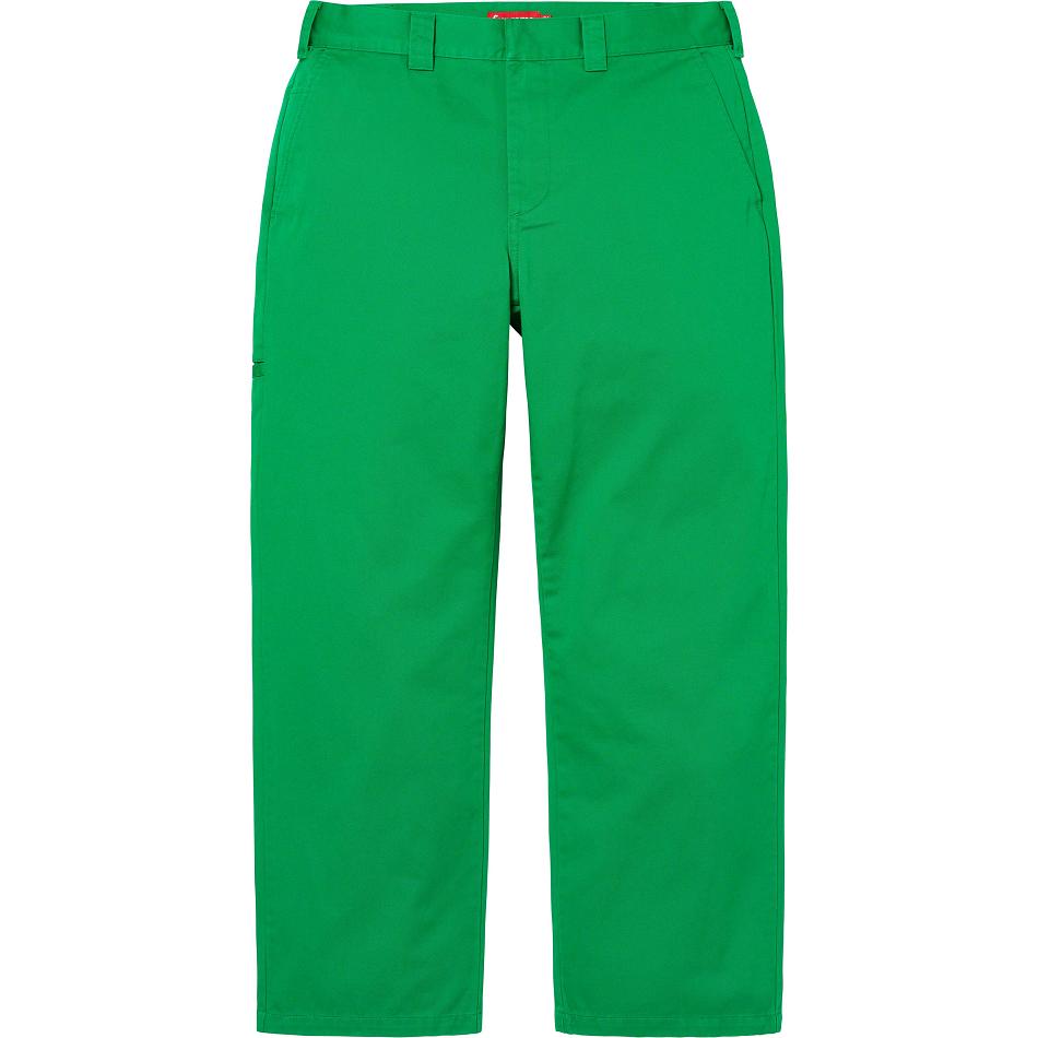 Supreme Work Pant Pants Green | PH418HK