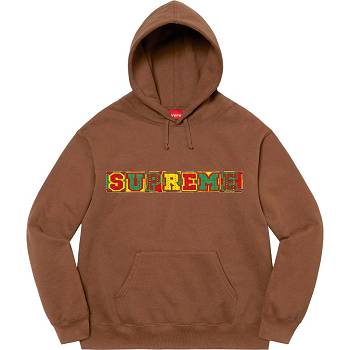 Supreme Beaded Hooded Sweatshirts Brown | PH273QZ