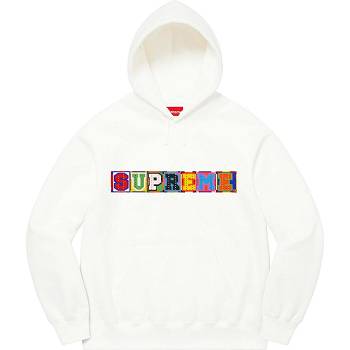 Supreme Beaded Hooded Sweatshirts White | PH272MA