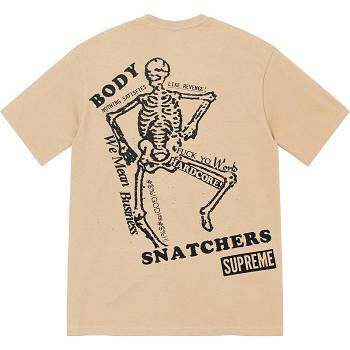 Supreme Body Snatchers Tee T Shirts Brown | PH242CE