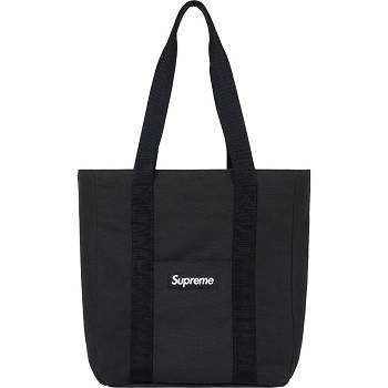 Supreme Canvas Tote Bags Black | PH167NB