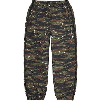 Supreme Full Zip Baggy Warm Up Pant Pants Green / Camo | PH428MA