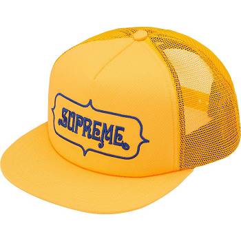 Supreme Highest Mesh Back 5-Panel Hats Yellow | PH131GL