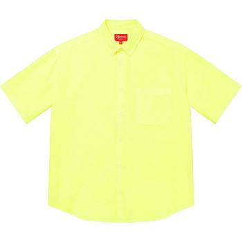 Supreme Loose Fit S/S Oxford Shirts Yellow | PH382YU