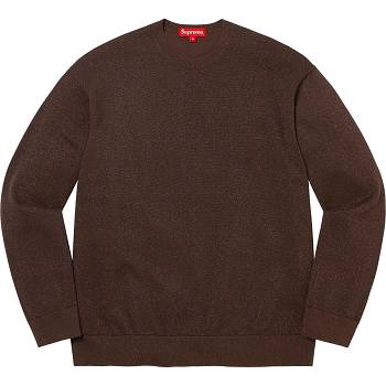 Supreme Metallic L/S Top Sweaters Brown | PH332IS