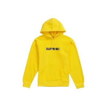 Supreme Motion Logo Hooded Sweatshirts Yellow | PH264KI