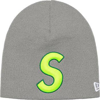 Supreme New Era® S Logo Beanie Hats Grey | PH151OR