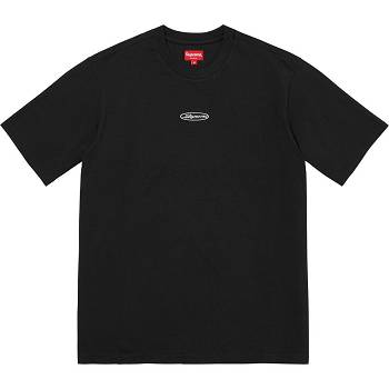 Supreme Oval Logo S/S Top Sweaters Black | PH337DN