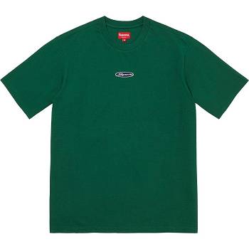 Supreme Oval Logo S/S Top Sweaters Green | PH336SO