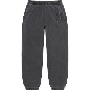 Supreme Overdyed S Logo Sweatpant Pants Black | PH403QZ