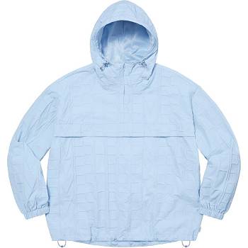 Supreme Repeat Stitch Anorak Jackets Blue | PH441DN