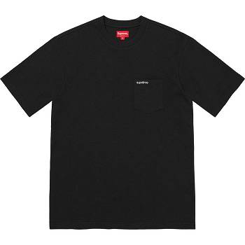 Supreme S/S Pocket Tee Sweaters Black | PH320CE